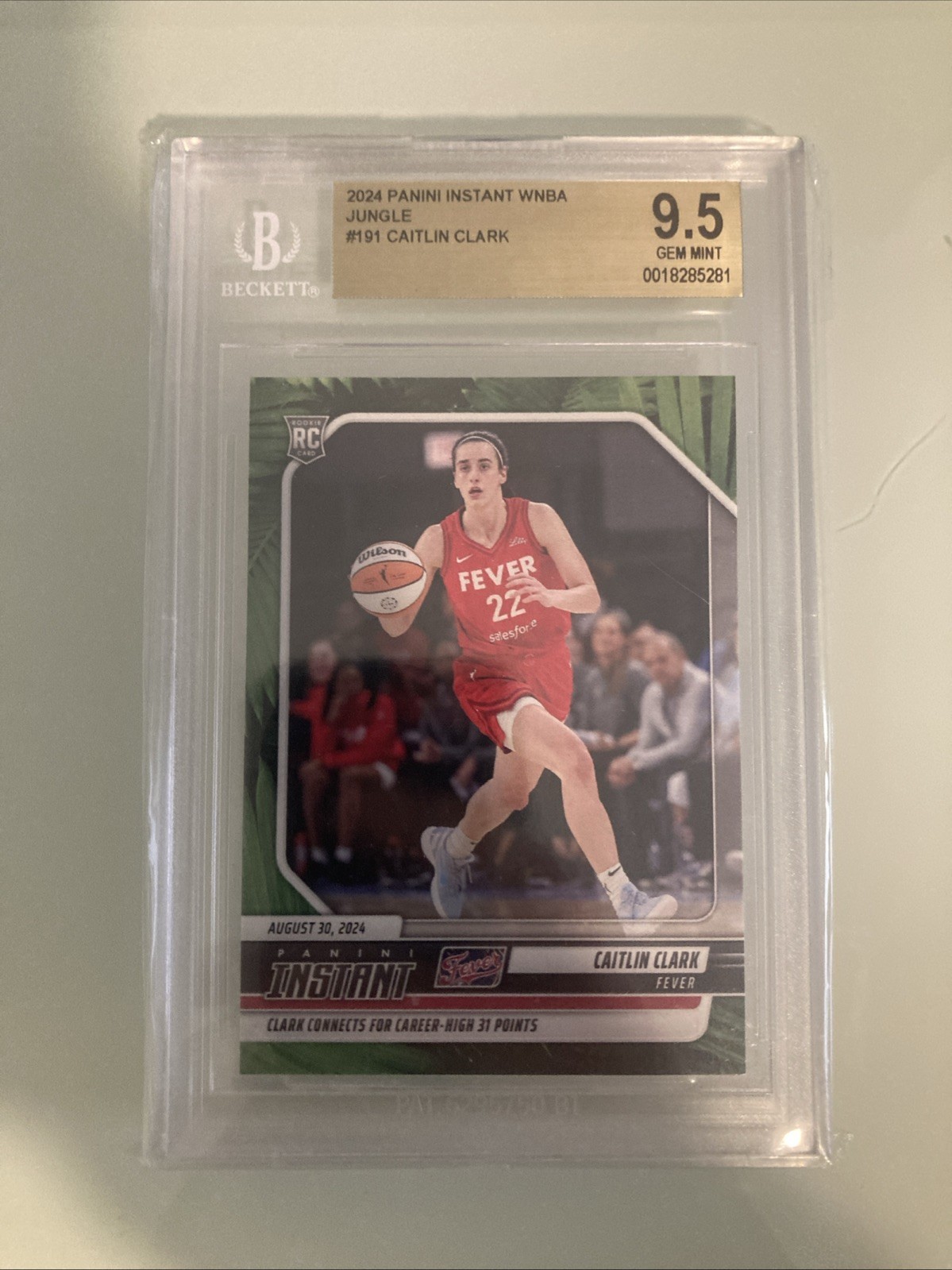 2024-25 Panini Instant WNBA - Caitlin Clark #191 Jungle /25 (RC)