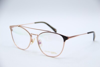 NEW WILLIAM MORRIS BLACK LABEL PETULA ROSE GOLD AUTHENTIC EYEGLASSES 53-17