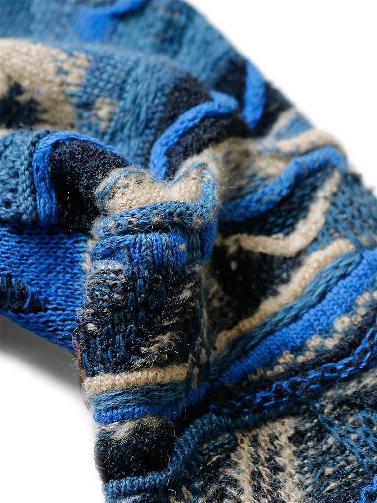 KAPITAL 7G BORO Gaudy sweater knit brand new navy made in KAPITAL 7G BORO Gaudy sweater knit brand new navy made in