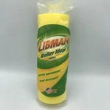 Libman Easy Roller Mop Refill Head Super Absorbent Tear Resistant 02017 NEW