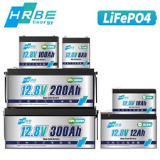 12V 24V 150Ah 100Ah 200Ah Lithium Battery DeepCycle LiFePO4 fr Solar Off-grid