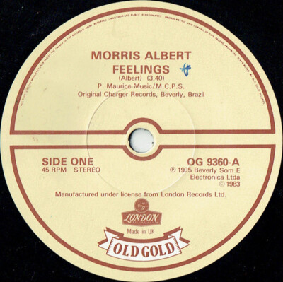 Morris Albert / Bloodstone - Feelings / Natural High (7'')