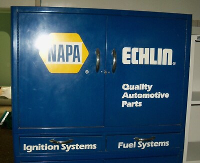 Vintage NAPA Echlin Advertising Storage Parts Cabinet Display