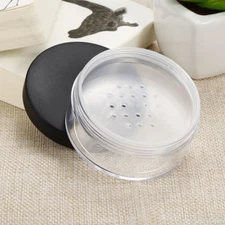 50g Empty Loose Powder Pot With Sieve Travel Cosmetic Makeup Jar Container @N