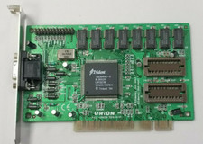 Trident TGUI 9440 PCI 1MB VGA Video Card for DOS Retro Gaming used working D26