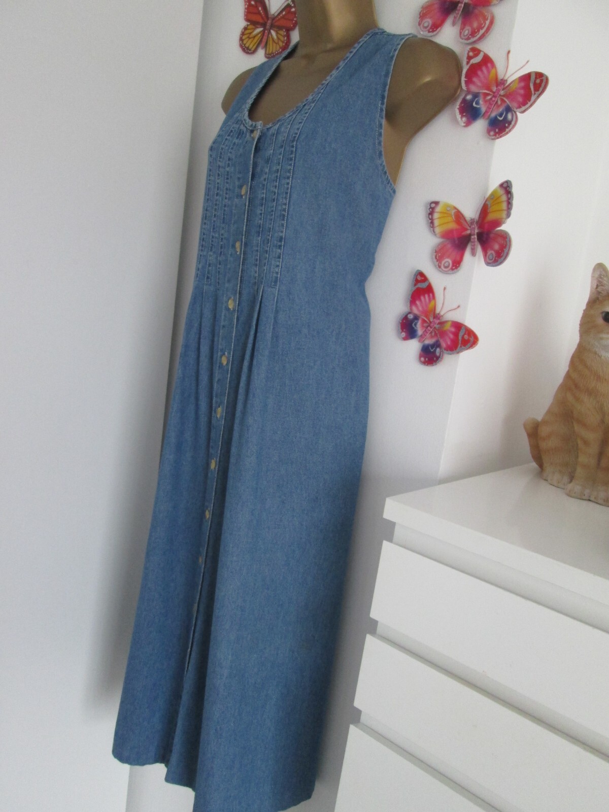 Maternity Denim Dress Size 12 eBay