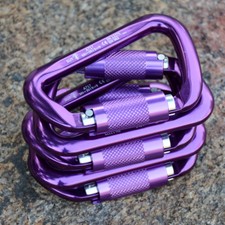 lot 5pcs CE Certified 30KN Carabiners for Rock Climbing Arborist Rappelling Gear