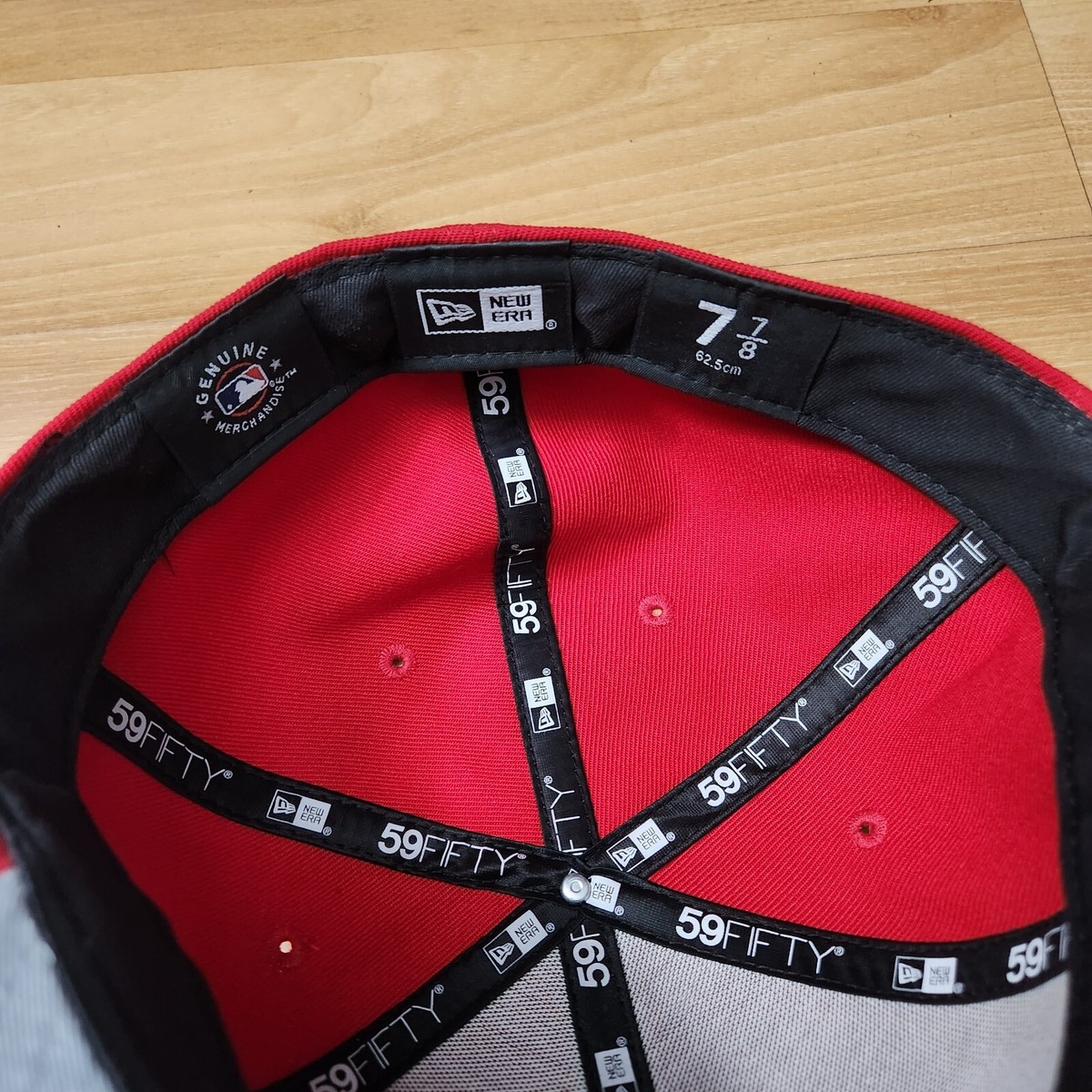 New Era 59fifty Red New York Yankees Red Hat Size 7 7/8, 62.5 cm