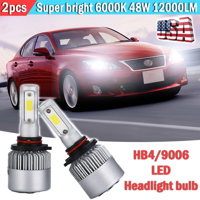 2pcs 9006 HB4 Bright LED Headlight Bulb Low Beam For Lexus IS250 IS350 20062010 eBay