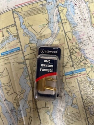 #ad #ad Attwood #8883 6 OMC Brass Quick connect Tank Fitting 1 4quot; Npt Male Thread. $11.00