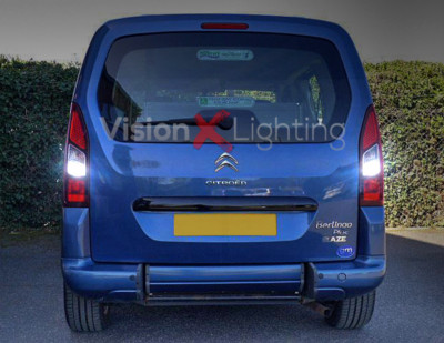 Citroen Berlingo 2000-2018 Paar Birnen Ba15s Rückwärtsgang LED hellweiß 6000K