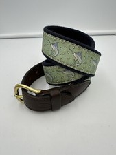 Boys Vineyard Vines Sailfish Pattern And Leather Belt Sz 26