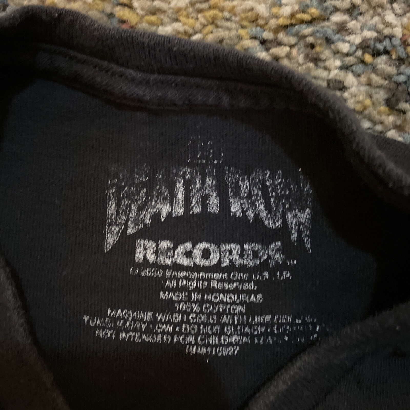 FILA Camicia Death Row Records adulto media nera rossa manica corta girocollo Dr. Dre