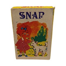 Vintage SNAP Matching Card Game Complete With Game Instructions And Case