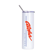 Aloha Airlines Hawaiian Souvenir Insulated Hot or Cold 20 oz Skinny Tumbler Cup