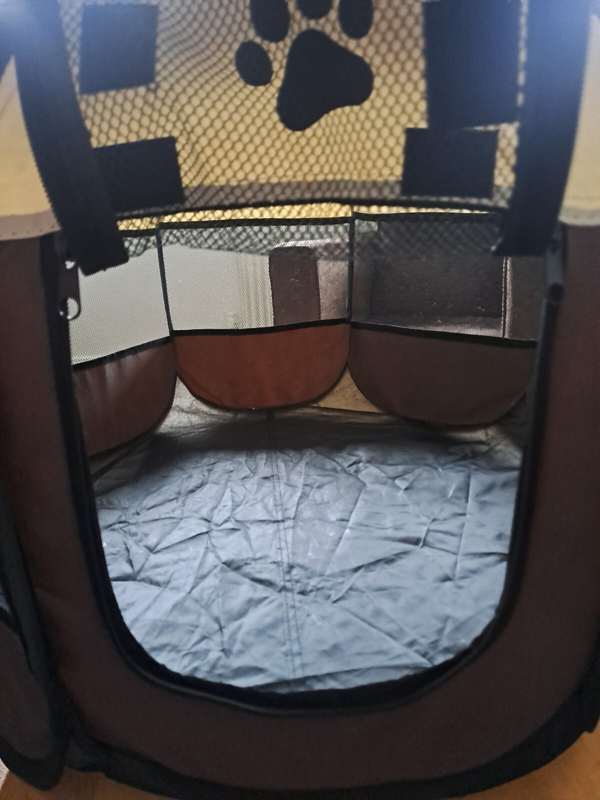 Large Foldable Soft Fabric Dog Crate Cat Cage Pet Bed Travel Play Sleep