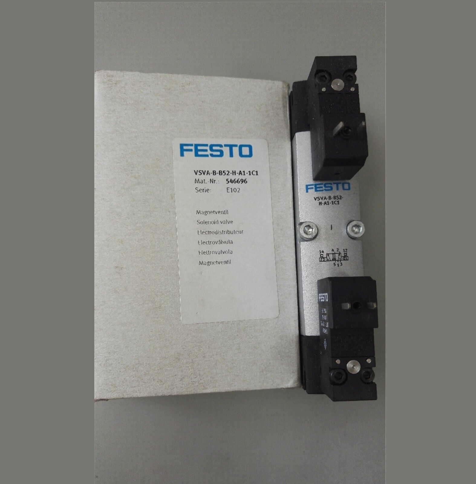 Festo VSVA-B-B52-H-A1-1C1 546696 Solenoid Valve New One Fast Delivery