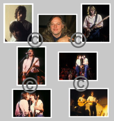 Pink Floyd Foto Set von 7 raren Fotos, The Wall, David Gilmour Konzert, Tour