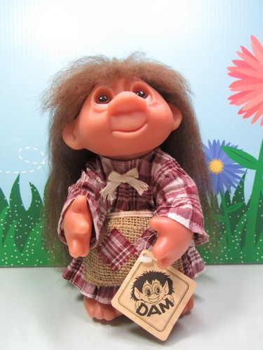 1977 FOREST GIRL - 8" Dam Norfin Troll Doll - Rare - Photo 2 sur 12