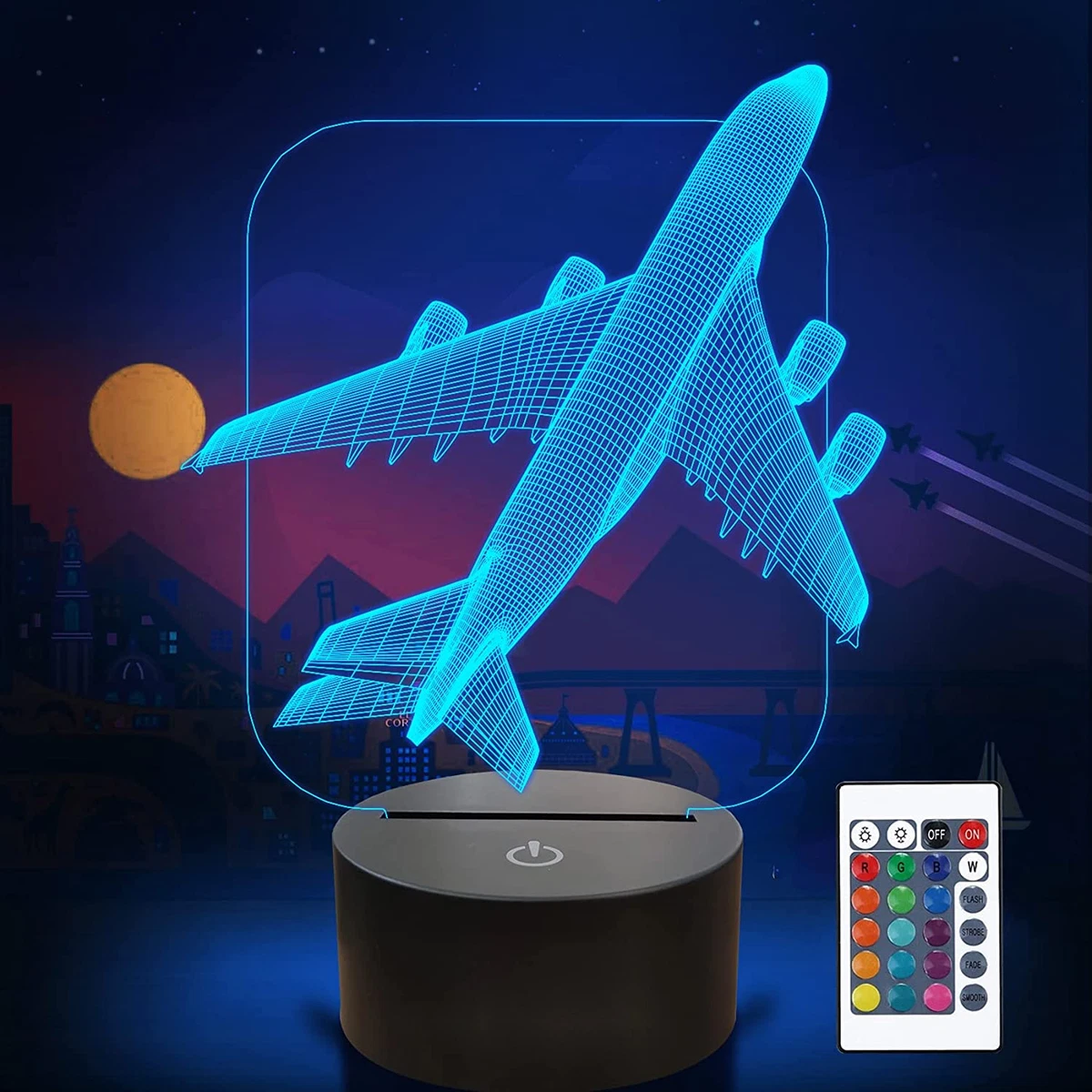 3d optical 2024 illusion night light