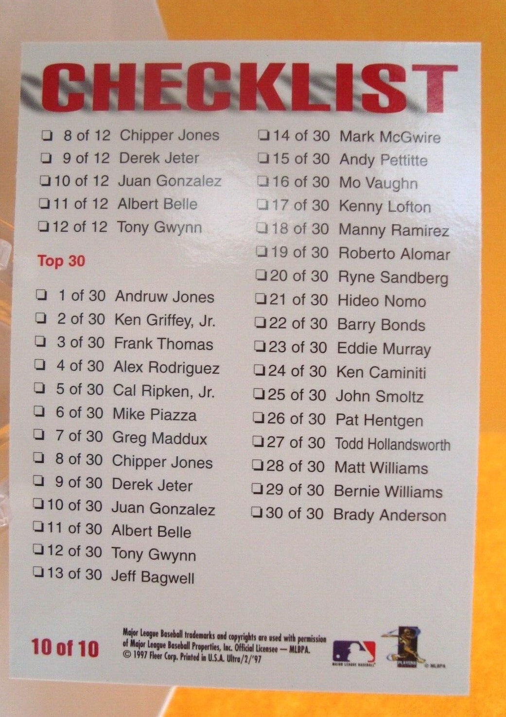 JUAN GONZALEZ baseball cards - rookie, base & inserts - *You Pick* Texas Rangers - Picture 35 of 49