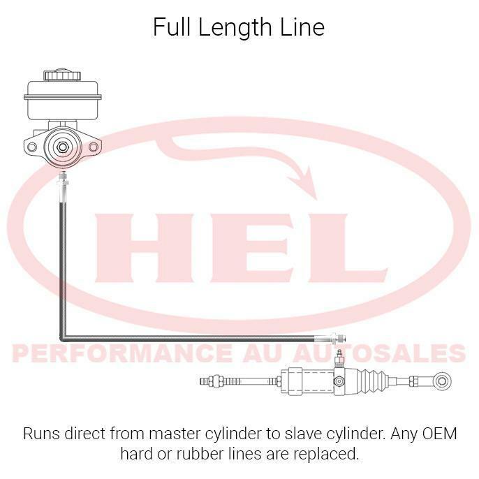 HEL Braided Clutch Line hose Holden VTVZ Commodore w'Tremec T56 (Full