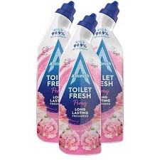 Astonish Toilet Fresh Peony Hygienic Cleaning Odor Control Thick Gel 750ml x3 3.33 per litre