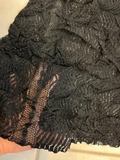 GUESSS SUPER SEXY SPAGHETTI BLACK CROCHET LACE SUMMER BEACHPARTY CLUB MINI DRESS