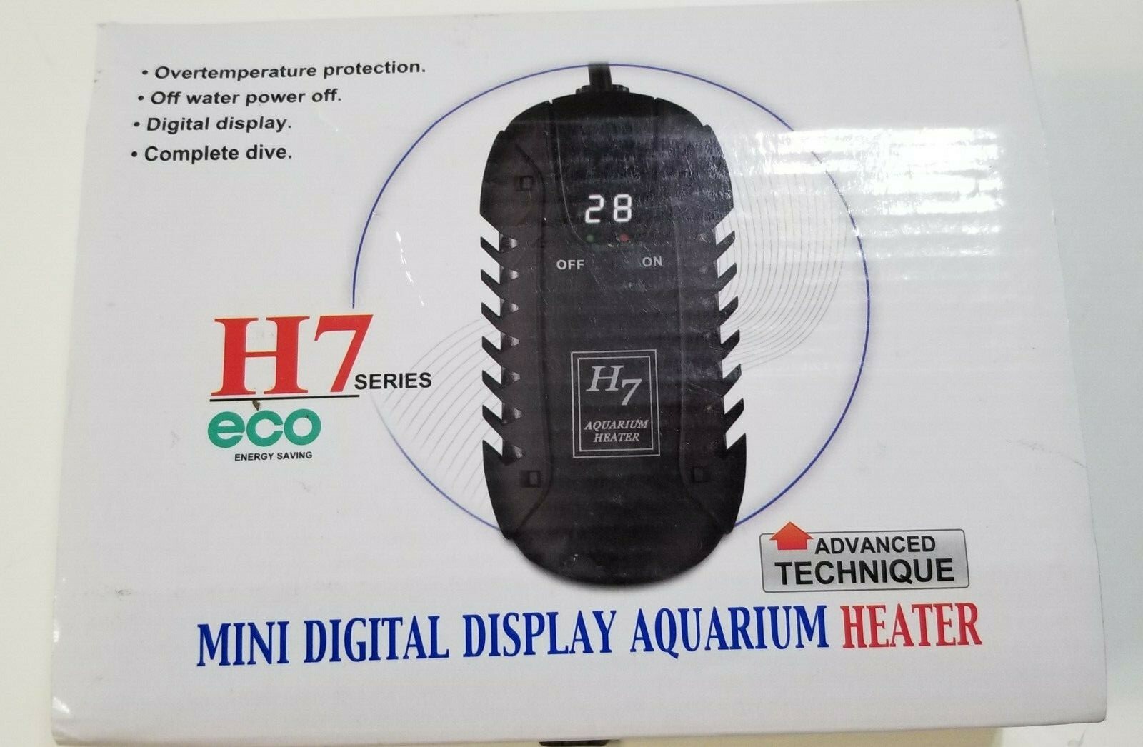 H7 Series Mini Digital Display Aquarium Heater eBay