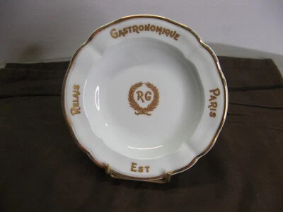 Ancien cendrier en porcelaine Limoges Bernardaud Relais Gastronomique Paris Est - Photo 1/4