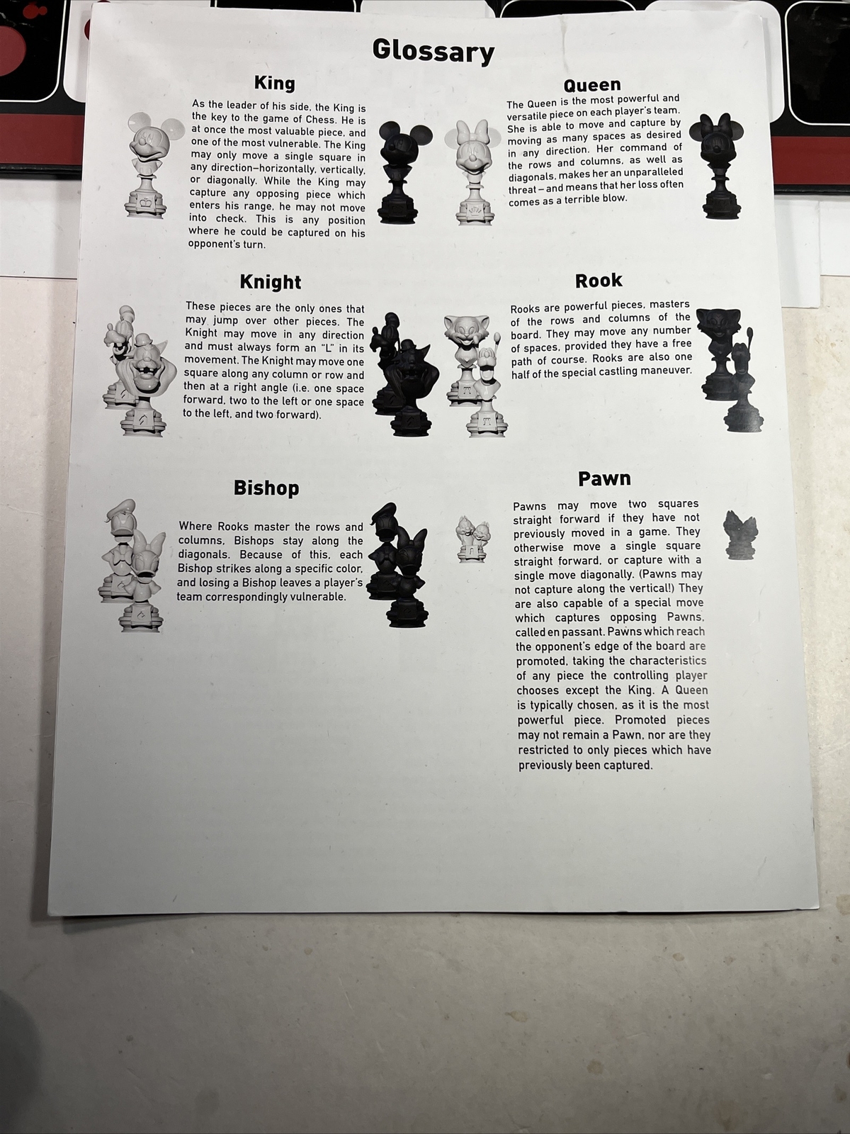 Jogo de Xadrez Mickey Mouse (Collector´s Chess Set 90th