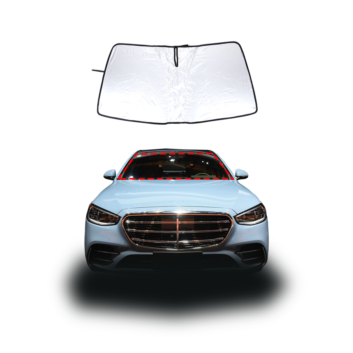 BIBIBO Pellicola Protettiva Per Schermo Mercedes Classe S W223 (2021-2024) - 5 Pezzi, Durezza 9H - 3