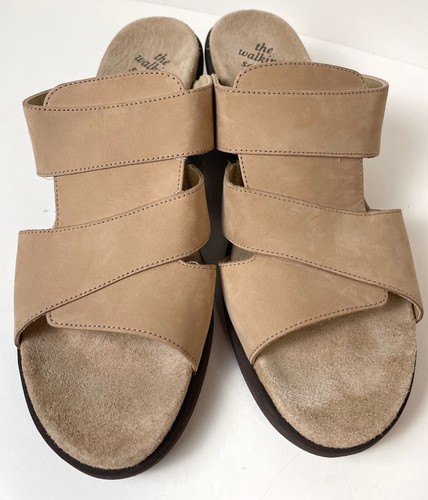 Rockport Sandals Womens 8.5 M Tan Nubuck Leather Wedge Walking Comfort Shoes - Picture 2 of 8