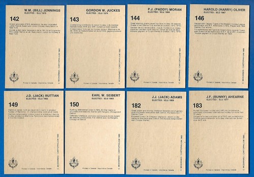 1983 (1985) CARTOPHILIUM HOCKEY HALL OF FAME HOF CARD 1-240 & PROMO SEE LIST - Picture 368 of 488