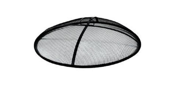 42 Round Metal Fire Pit Campfire Ring Spark Screen Cover Lid For