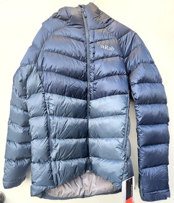 New With Tags NWT Rab Glaceon Pro Down Jacket Mens Medium Tempest Blue