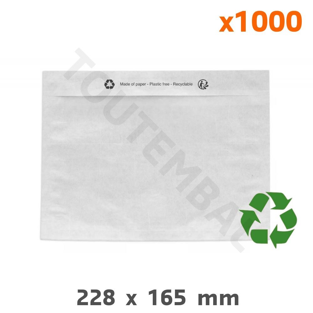 Pochette transparente 228x165 mm anti-poussière pour protéger les notices d'atelier