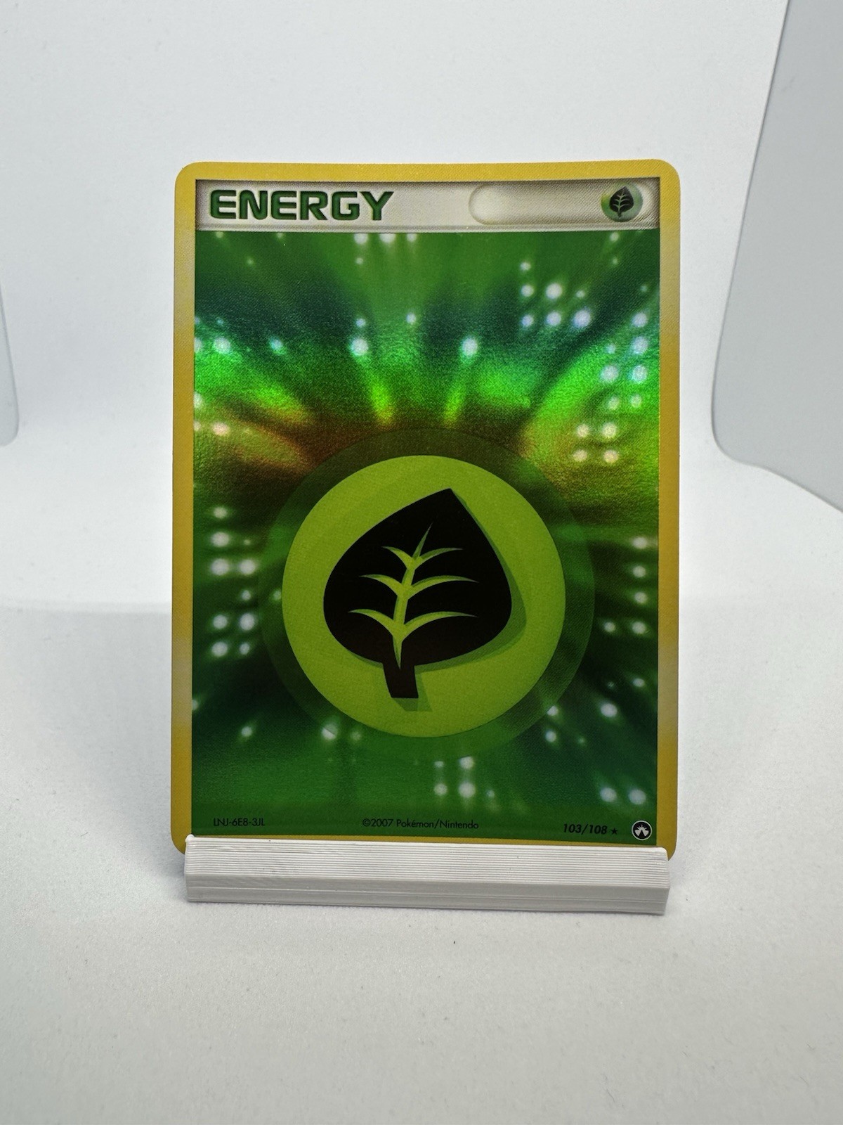 Grass Energy 103/108 EX Power Keepers NM Holo Rare Pokemon Card