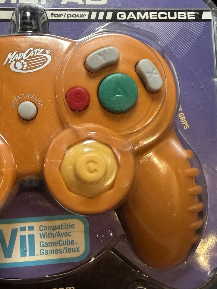 Gamepad MadCatz laranja 2007 para Nintendo GameCube NOVO LACRADO! - Imagem 3 de 4