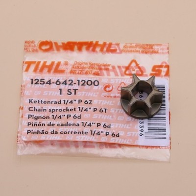 NEU Original Stihl MSA 120C 140C Kettenrad 1/4''P 6Z 1254 642 1200