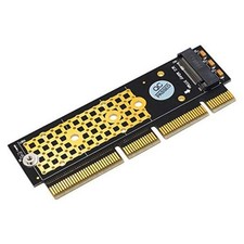 M.2 NGFF NVMe SSD to PCIE 3.0 X16/X8/X4 Adapter with heatsink for 1U/2U Server