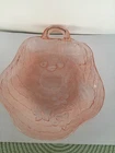 Vintage Indiana Pink Depression Glass “Charlie” Cherry Blossom Shell Shaped Dish