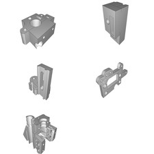 Staffa Montaggio Estrusore per Tronxy X5SA-400 Orbiter HeroMe Gen5 V6