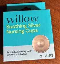 Willow Soothing Silver Antifungal Antibacterial Nursing Cups - 2 Cup count