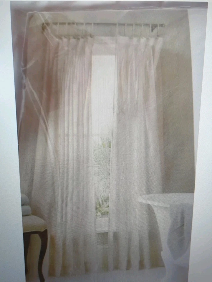 Martha Stewart窗帘-窗帘板套装50英寸X84英寸透明窗帘 — 第 2/4 张图片