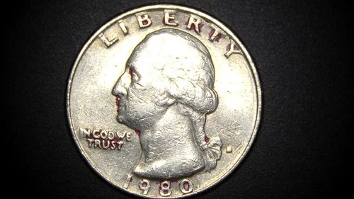 1980-D Washington Quarter — photo from the most recent tracked eBay sale