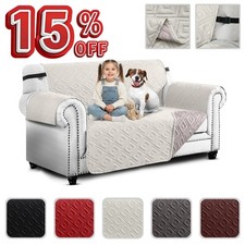 Waterproof Sofa Slip Covers Reversible Quilted Throw Pet Protector Couch Cover