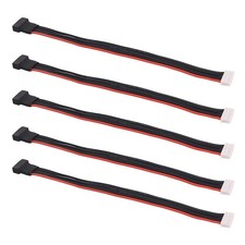 5pcs JST XH 5S 8" 200mm 22awg Lipo Balance Wire Extension Silicone Cable Lead