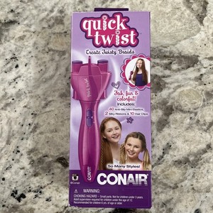 New Conair Quick Twist 2015 Hair Tool Create Twisty Braids Open Box