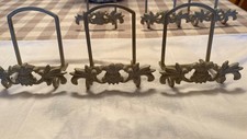 Set Of 3 Vintage Wrought Iron Display Stands/easels Perfect For Dishes.